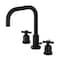Kingston Brass FSC8930ZX Millennium Widespread Bathroom Faucet W/ Brass Pop-Up, Black FSC8930ZX - alternate 1